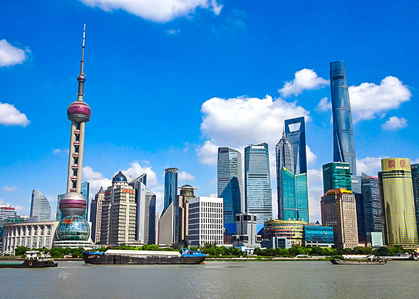 Shanghai Pudong Seen from the Bund