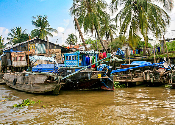 Scenery along the Tour of Mekong River