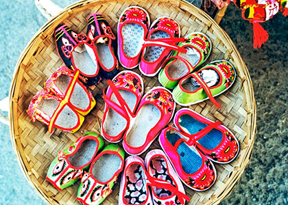 Embroidered shoes for kids