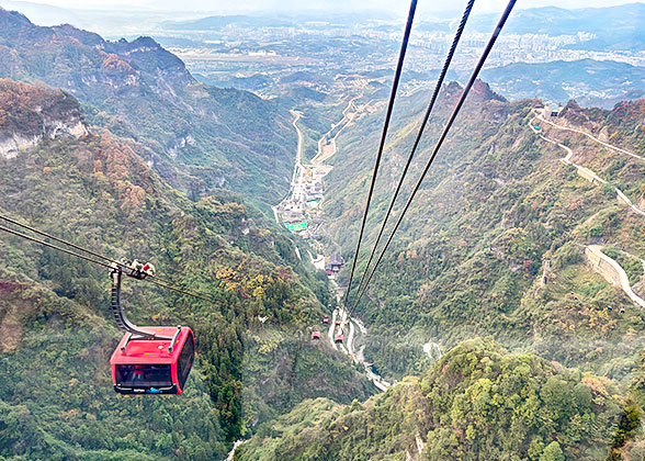 Cable Car at Tianmen Mountain