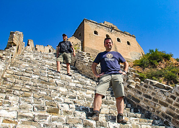 Our Guests at Jinshanling Great Wall, Beijing