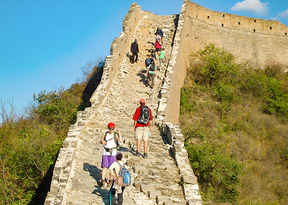 Hiking at Jinshanling Great Wall