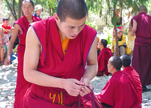 A Monk Debating in the Sera Temple