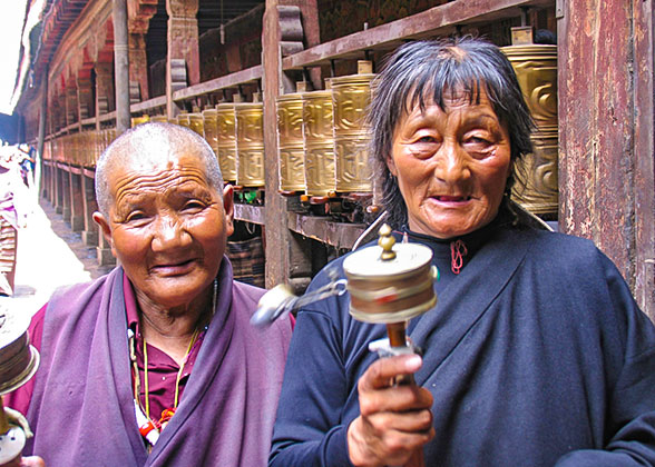 Local People at the Temple