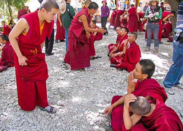 Monks Debating in Sera Temple, Lhasa