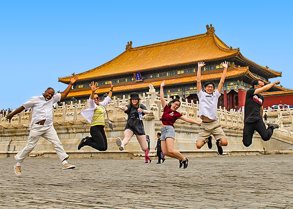 Our Guests at the Forbidden City