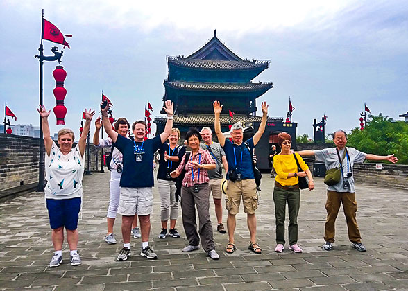 Our Guests at the City Wall