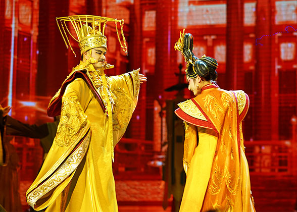 Actors Portraying the Emperor and Empress