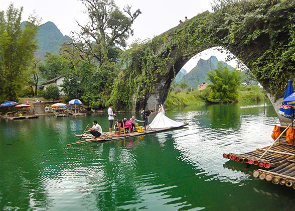 Bamboo Rafting along the Yulong River