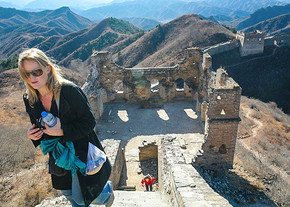 Hiking on the Jinshanling Great Wall, Beijing