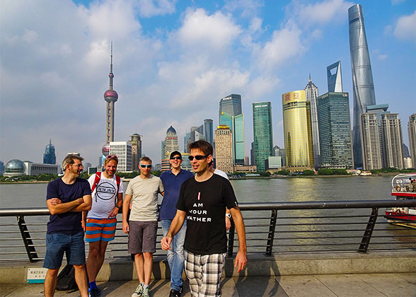 View Shanghai Futurictic Skyline