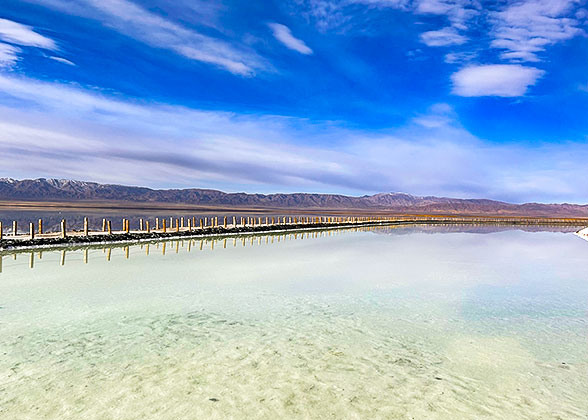 White Surface of Chaka Salt Lake