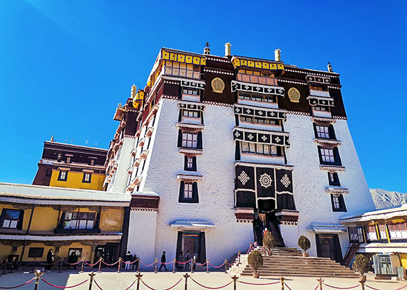 The Impressive White Building in the Potala Palace
