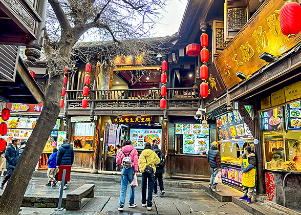 Local Food Street in Chengdu