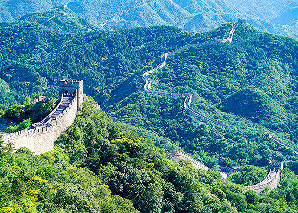A Panoramic View of Mutianyu Great Wall