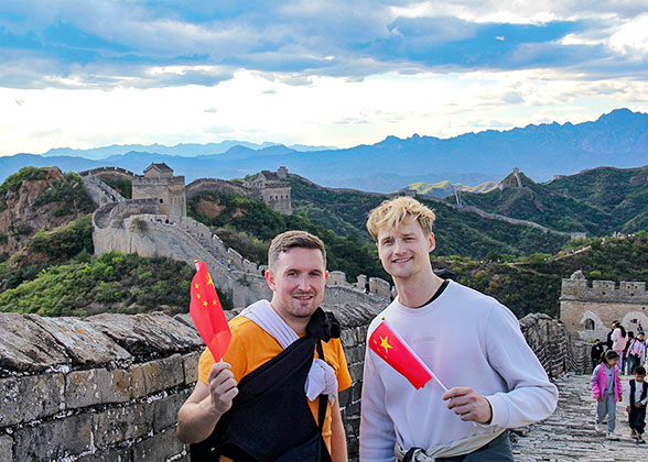 Our Guests on Mutianyu Great Wall