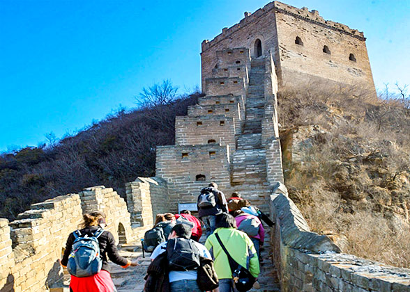 Hiking on the Jinshanling Great Wall, Beijing