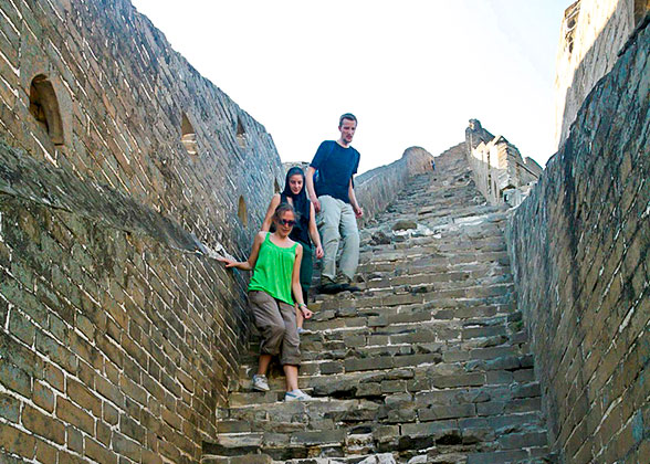 Hiking on Jinshanling Great Wall, Beijing