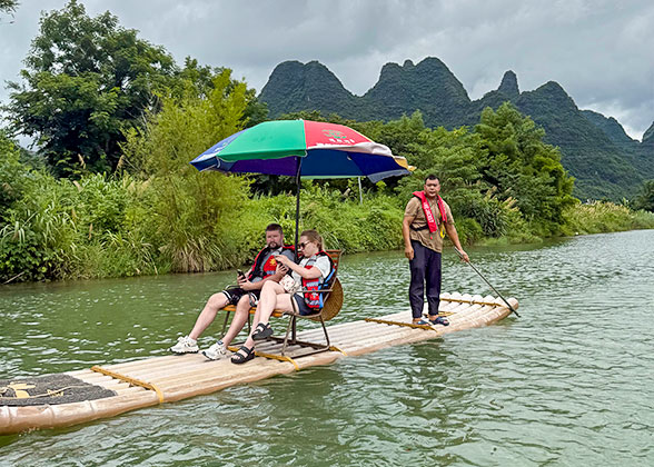 Scenic Bamboo Rafting