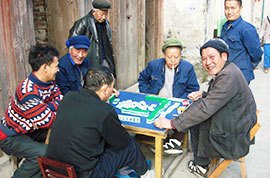 Local people in Xingping Town Local people in Xingping Town