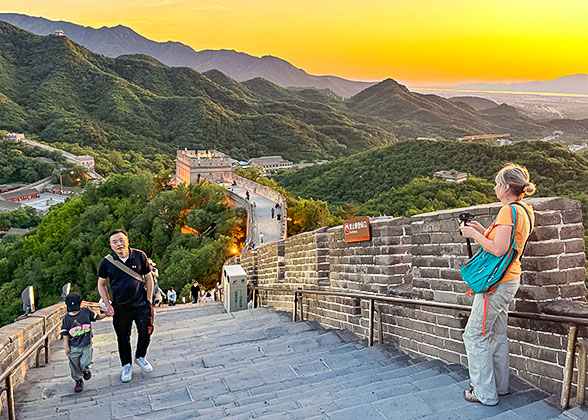 Enjoy the Sunset at Badaling Great Wall