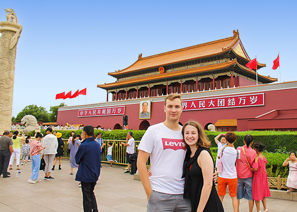 Our Guests at the Tiananmen Square