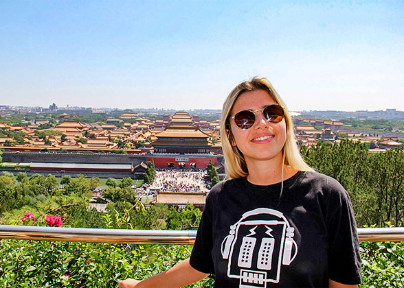 Our Guests at the Jingshan Park