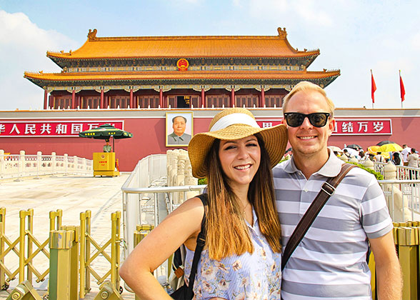Our Guests at the Tiananmen Square