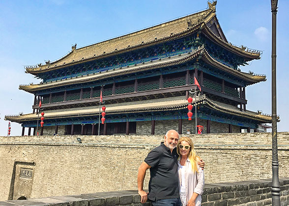 Our Guests at the City Wall