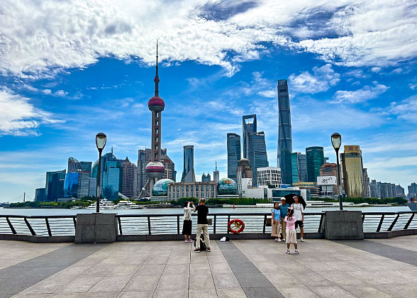 Shanghai Pudong Area Seen from the Bund