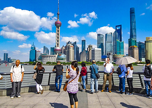 Shanghai Pudong Area Seen from the Bund