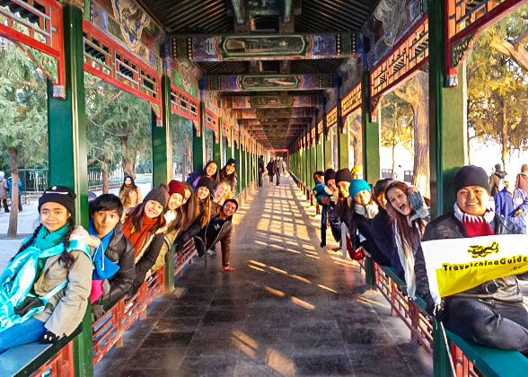 Our Tour Group at the Summer Palace