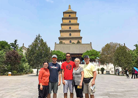 Our Guests at the Giant Wild Goose Pagoda