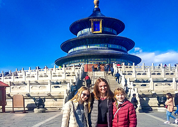 Our Guests at the Temple of Heaven