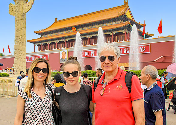 Our Guests at the Tiananmen Square