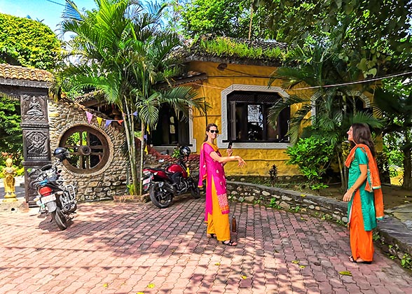 Guests in Nepalese Attire