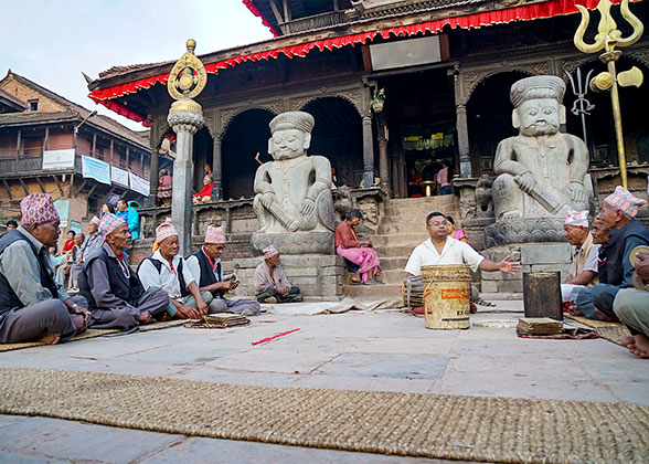 Local People at the Durbar Square