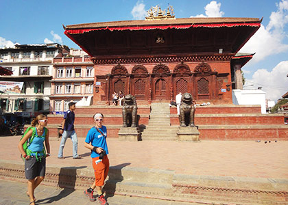 Street scene in Lumbini