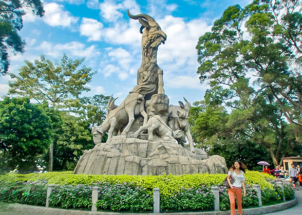 Five-Ram Statue in Yuexiu Park