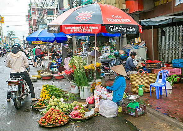 Local Fruit Market in Ho Chi Minh City