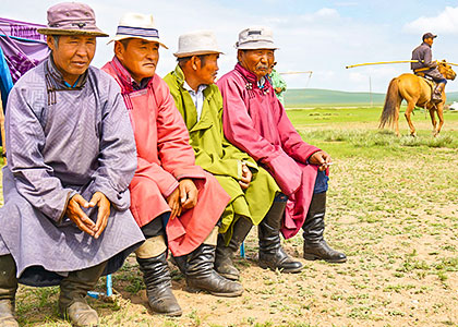 Herdsmen in Mongolia