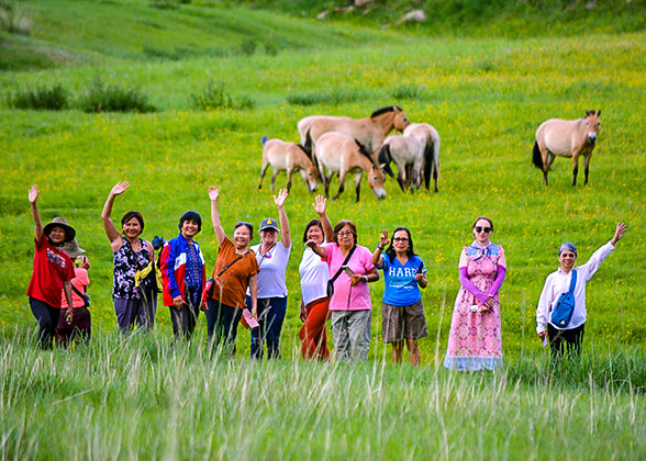 Our Guests at the Hustai National Park Our Guests at the Hustai National Park