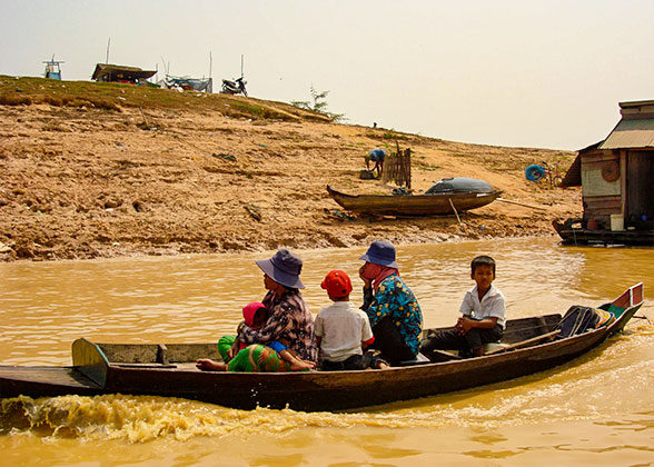 The Floating Village on Tonle Sap Lake