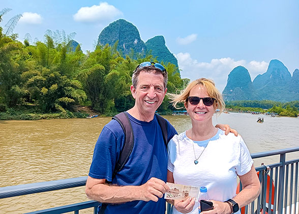 Our Guests on Li River Cruise