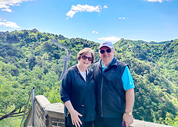 Our Guests on the Mutianyu Great Wall