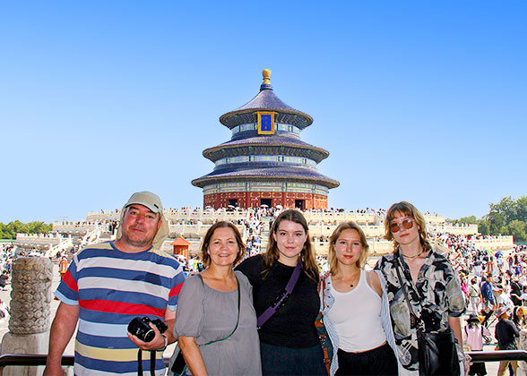Our Guests at Temple of Heaven, Beijing