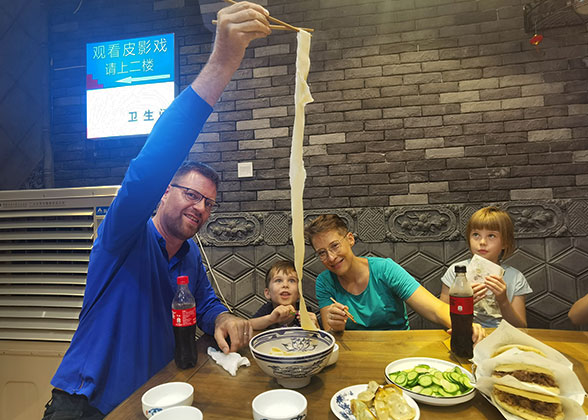 Our Guests Enjoy Biangbiang Noodles