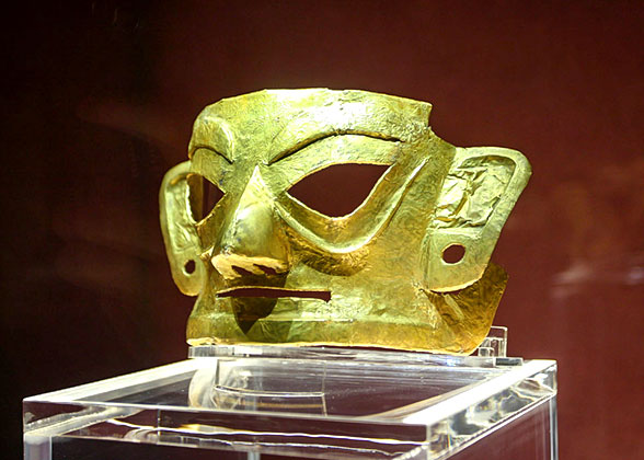 Gold Mask in Jinsha Site Museum