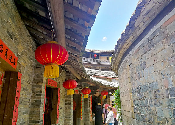 Alley Way of Hongkeng Hakka Tulou Cluster