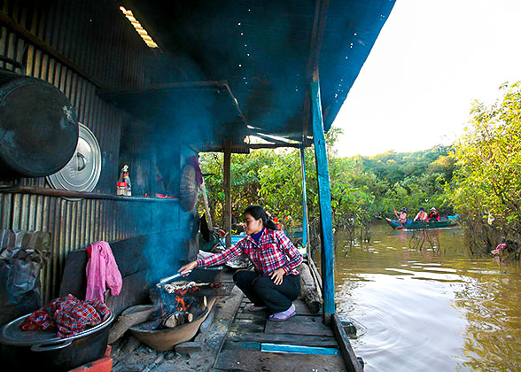 Floating Village at Tonle Sap Lake